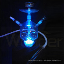 Hookah de vidro de arte com luz LED